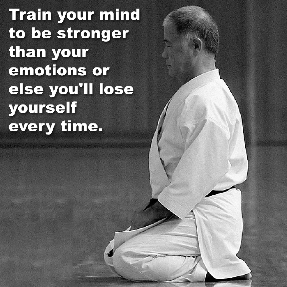 Train your mind to be stronger than your emotions or else you’ll lose yourself every time. image