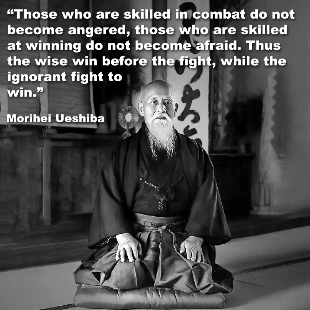 The wise win before the fight, while the ignorant fight to win. image