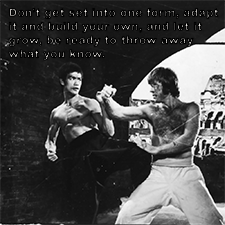 Don’t get set into one form, adapt it and build your own, and let it grow, be ready to throw away what you know. image