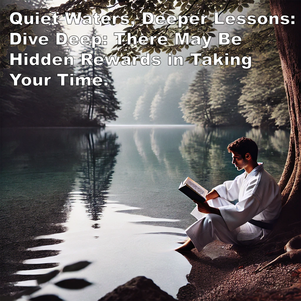 Quiet Waters, Deeper Lessons: Dive Deep: There May Be Hidden Rewards in Taking Your Time. image