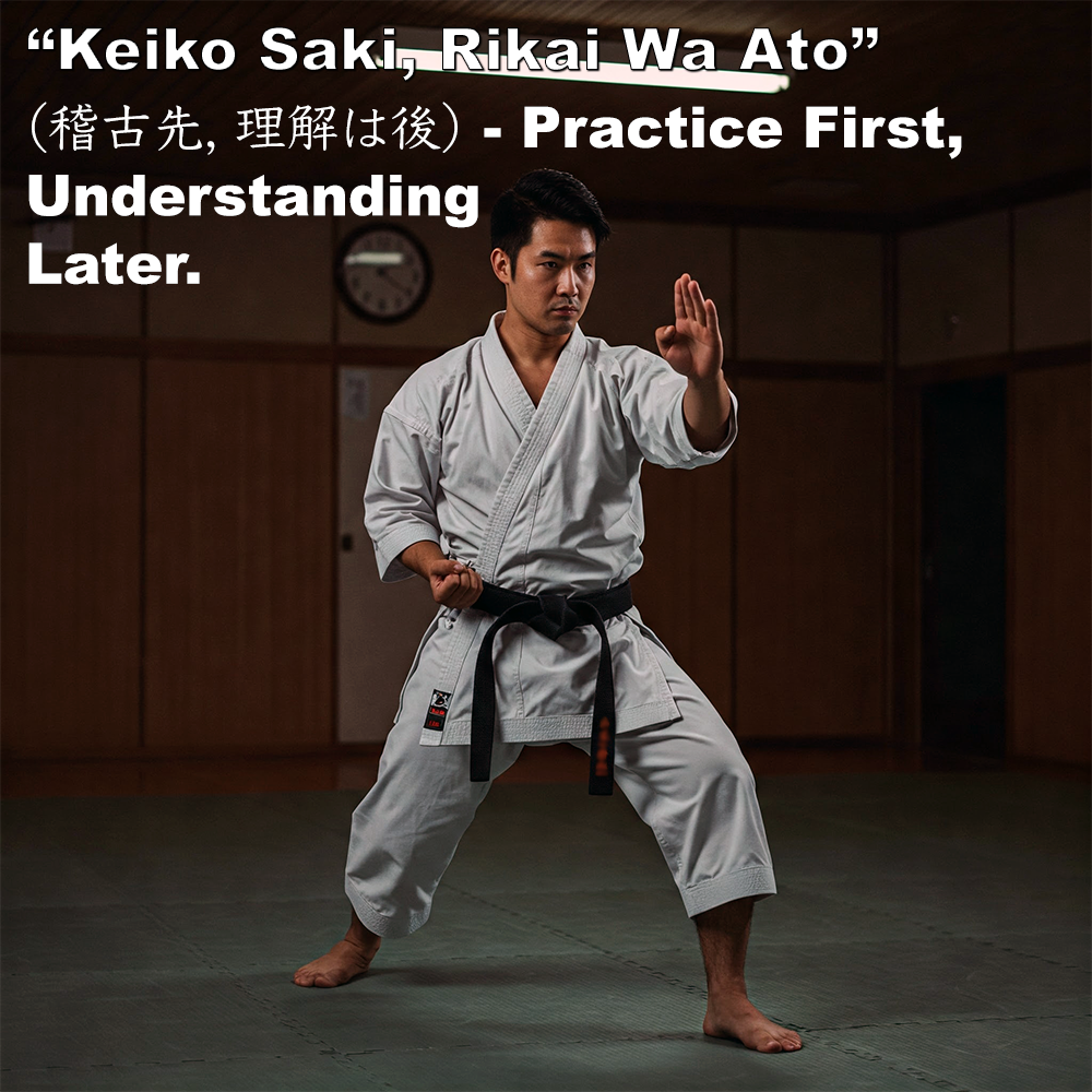 Keiko Saki, Rikai Wa Ato (稽古先, 理解 後) – Practice First, Understanding Later. image