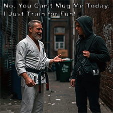 No, You Can’t Mug Me Today. I Just Train for Fun! image
