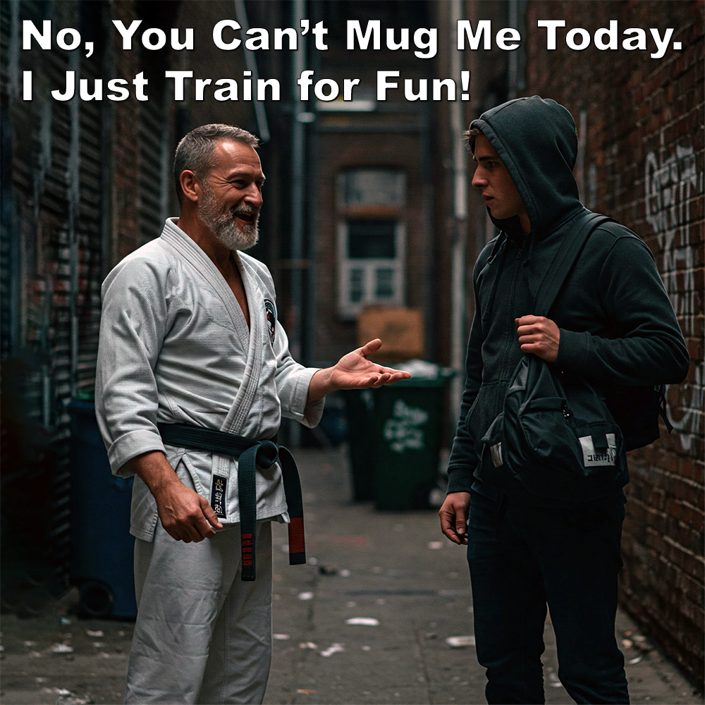 No, You Can’t Mug Me Today. I Just Train for Fun! image