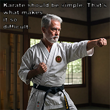 Karate should be simple. That’s what makes it so difficult. image