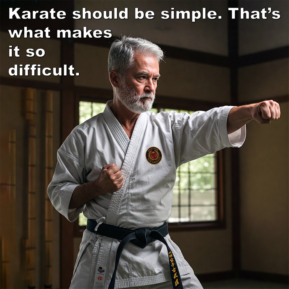 Karate should be simple. That’s what makes it so difficult. image