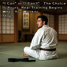 I Can or I Can’t – The Choice Is Yours. Real Training Begins When You Want to Stop. image
