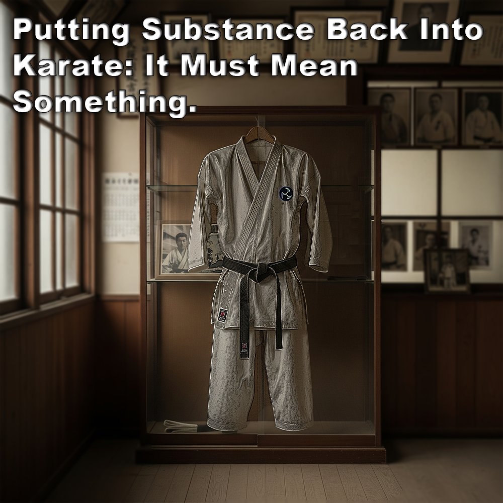 Putting Substance Back Into Karate: It Must Mean Something. image